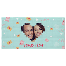 Custom Photo Summer Time With Love - Beach Towel - Couple Gift Personalized Custom Face Beach Towel