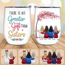 I Would Fight A Bear For You Sister - Personalized Wine Tumbler - Gift For Sisters