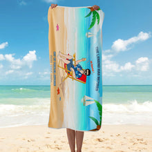 The Legend Has Retired Not My Problem Anymore Gift For Father & Mother - Retirement Gift - Personalized Custom Beach Towel
