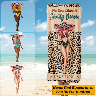 Personalized Beach Towel - Bunned And Tipsy - Custom Beach Towel For Besties, Family, Lovers