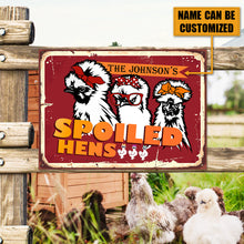 Personalized Silkies Chicken Attention Customized Classic Metal Signs-CUSTOMOMO