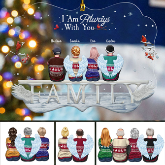 Someone We Love Is In Heaven - Personalized Acrylic Ornament - Christmas Memorial Gift For Family Members, Brothers, Sisters, Mom, Dad