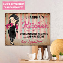 Grandma's Kitchen - Personalized Metal Sign - Mother's Day Gift - Gift For Mother, Grandma, Nana, Mama