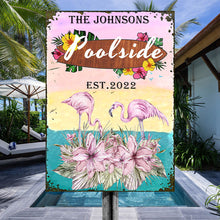 Flamingo Lounge - Poolside - Customized Classic Metal Signs-CUSTOMOMO