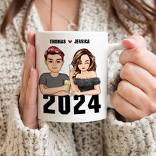 It's The Anniversary On The Best Decision - Couple Mug - 2024 Best Gifts For Couples Personalized Custom Ceramic Mug