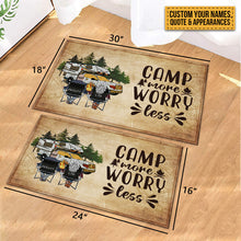 Husband And Wife Camping Partners For Life - Gift For Camping Lovers - Personalized Custom Doormat Welcoming Doormat