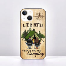 Husband And Wife Camping Partners For Life - Gift For Camping Lovers - Personalized Phone Case