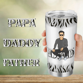 Father Nutrition Facts Amazing Man - Gift For Dad - Personalized Custom Tumbler