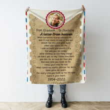 A Letter From Heaven - Memorial Blanket - Personalized Custom Fleece Flannel Blanket