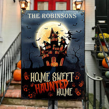 Happy Halloween Haunted Home Custom Classic Metal Signs, Halloween Decor, Yard Decor