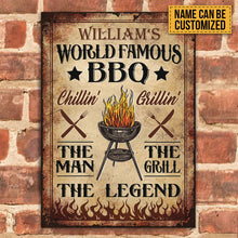 Personalized BBQ World Famous Vintage Customized Classic Metal Signs