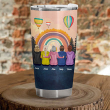 Mother And Daughter Linked Together - Personalized Custom Tumbler