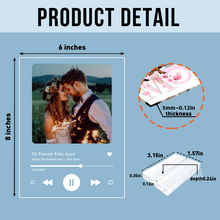 Custom Photo Song Lyric Anniversary Gift For Her Him Couple Gift Personalized Acrylic Plaque