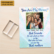 Custom Photo Who We Have In Our Life That Matters - Acrylic Plaque - Gifts For Best Friends Personalized Custom Square Shaped Acrylic Plaque