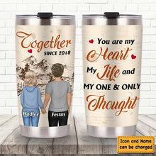Couple Together Since You Are My Heart My Life Steel Tumbler