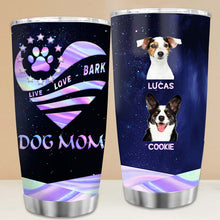 Custom Photo Dog Mom Galaxy Tumbler - Gift For Dog Mom, Dog Lover - Personalized Custom Tumbler