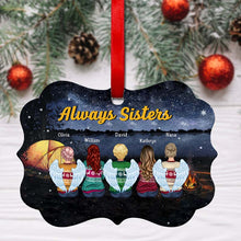 Sisters Ornament - Always Sisters - Personalized Christmas Ornament