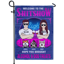 Couple Hope You Brought Alcohol Dog Treats - Home Decor - Personalized Custom Flag