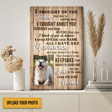 Custom Photo - I Have You In My Heart - Pet Canvas - Personality Customized Pet Canvas