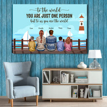 The Love Between A Father And Children Knows No Distance - Gift For Dad - Personalized Canvas