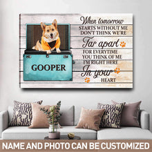 Custom Photo - If Love Could Have Saved You You Would Have Lived Forever  - Personalized Custom Canvas - Pet Canvas