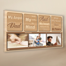 Custom Photo - My Angel Dad My Soul Know You Are At Peace - Personalized Custom Canvas - Family Canva