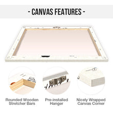 Birth Month Flowers Gift For Mom Garden With Grandkids Personalized Custom Framed Canvas Wall Art