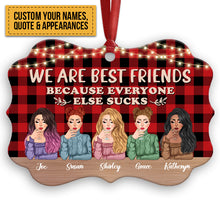 More Than Just Friends - Personalized Aluminum Ornament - Christmas Decoration Gift For Besties