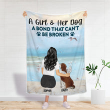 A Bond That Can't Be Broken - Gifts For Couples Personalized Custom Fleece Flannel Blanket