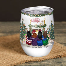 Best Friends Not Sisters By Blood But Sisters By Heart - Christmas Gift For BFF - Personalized Custom Wine Tumbler