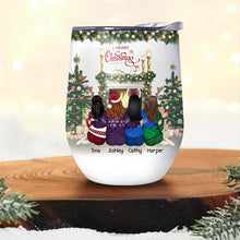 Best Friends Not Sisters By Blood But Sisters By Heart - Christmas Gift For BFF - Personalized Custom Wine Tumbler