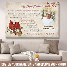 Custom Photo I Will Miss You As Long As I Live My Soulmate- Memorial Canvas - Personalized Custom Canvas Wall Art