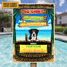 Welcome To Our Tiki Bar - Metal Sign - Gift For Dogs Lover Personalized Custom Dogs Printed Metal Sign
