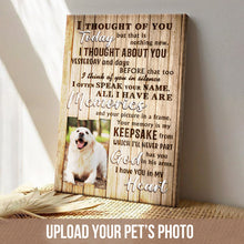 Custom Photo - I Have You In My Heart - Pet Canvas - Personality Customized Pet Canvas