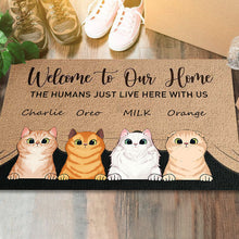 Welcome To The Pet Home - Funny Personalized Pet Decorative Doormat