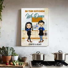 In This Kitchen We Dance - Kitchen Sign - Gift For Couples Personalized Custom Classic Metal Signs