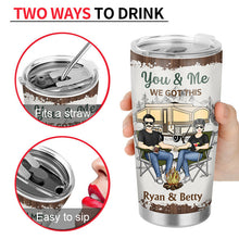 Camping Couple The Day I Met You - Couple Gift - Personalized Custom Tumbler