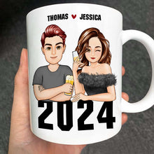 It's The Anniversary On The Best Decision - Couple Mug - 2024 Best Gifts For Couples Personalized Custom Ceramic Mug