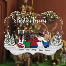Besties To Another Year Of Bonding Alcohol - Personalized Acrylic Ornament - Christmas Gift For Sistas, Best Friends, Sisters, Soul Sisters