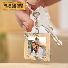 Custom Photo - God Blessed The Broken Road That Led Me Straight To You - Customized Keychain Gift - Couple Gift