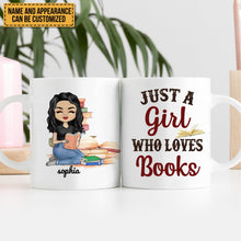 A Girl Who Loves Books - Reading Gift - Gift For Best Friends - Personalized Mug