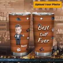 Custom Photo Best Dad Ever Father's Day Gift - Gift For Dad - Personalized Custom Face Tumbler