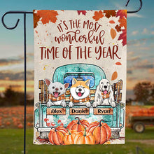Halloween For Dogs - It’s The Most Wonderful Time Of The Year - Personalized Funny Dog Flag, Halloween Ideas.