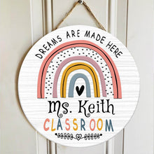 Personalized Name Classroom Welcome Teacher Sign Door Hanger - Good Gifts For Teachers