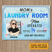 Custom Photo Laundry Room Sign - Gift For Mom Personalized Custom Classic Metal Signs