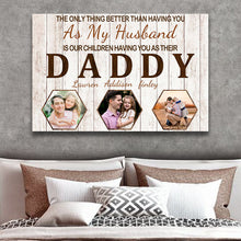 Custom Photo - You Are My Best Husband And Father To My Children - Gift For Family - Personalized Custom Canvas Wall Art