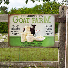 Personalized Goat Farm Wholesome Customized Classic Metal Signs-CUSTOMOMO