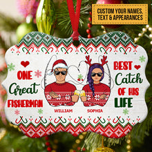 Best Catch - Fishing Couple Gift - Personalized Custom Aluminum Ornament