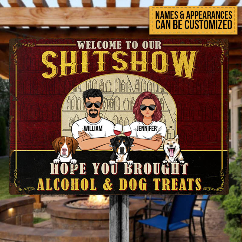 Custom Photo Hope You Brought Alcohol And Dog Treats - Gift For Dog Lo – Wander Prints