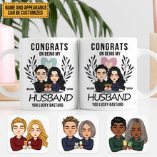 Congrats On Being My Husband - Personalized Mug